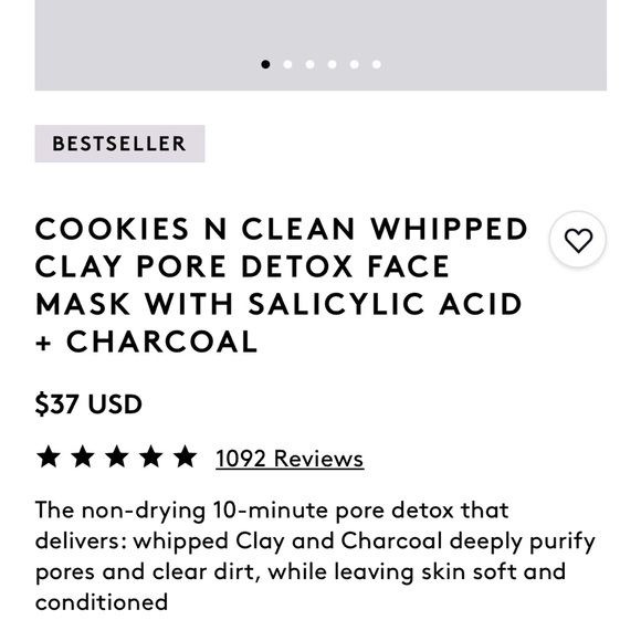 NWT Fenty Skin Cookies N Clean Whipped Clay Pore Detox Face Mask 2.5 oz - Picture 13 of 13